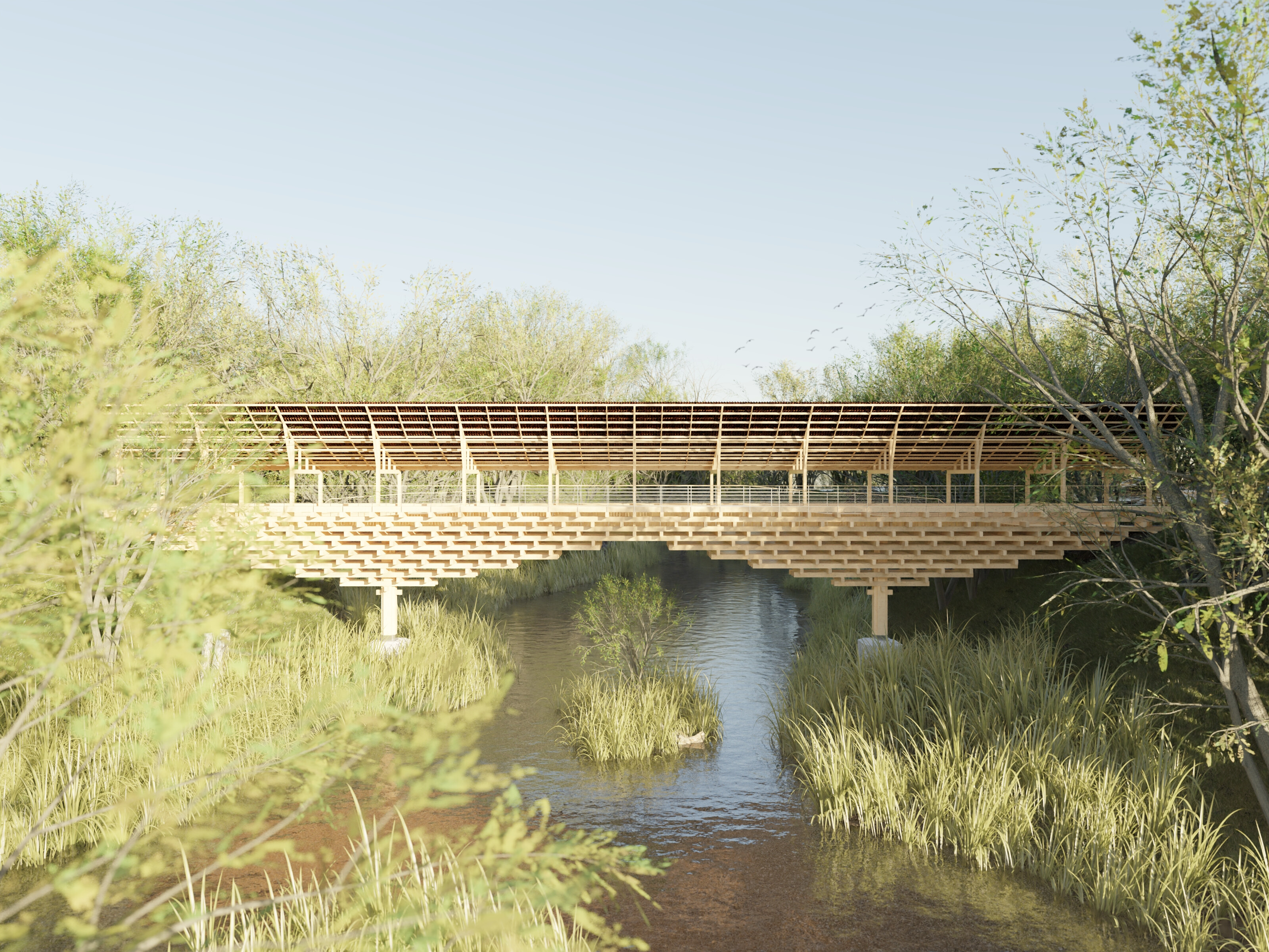 Japanese Woodwork inspired Bridge - ArchViz - Finished Projects ...