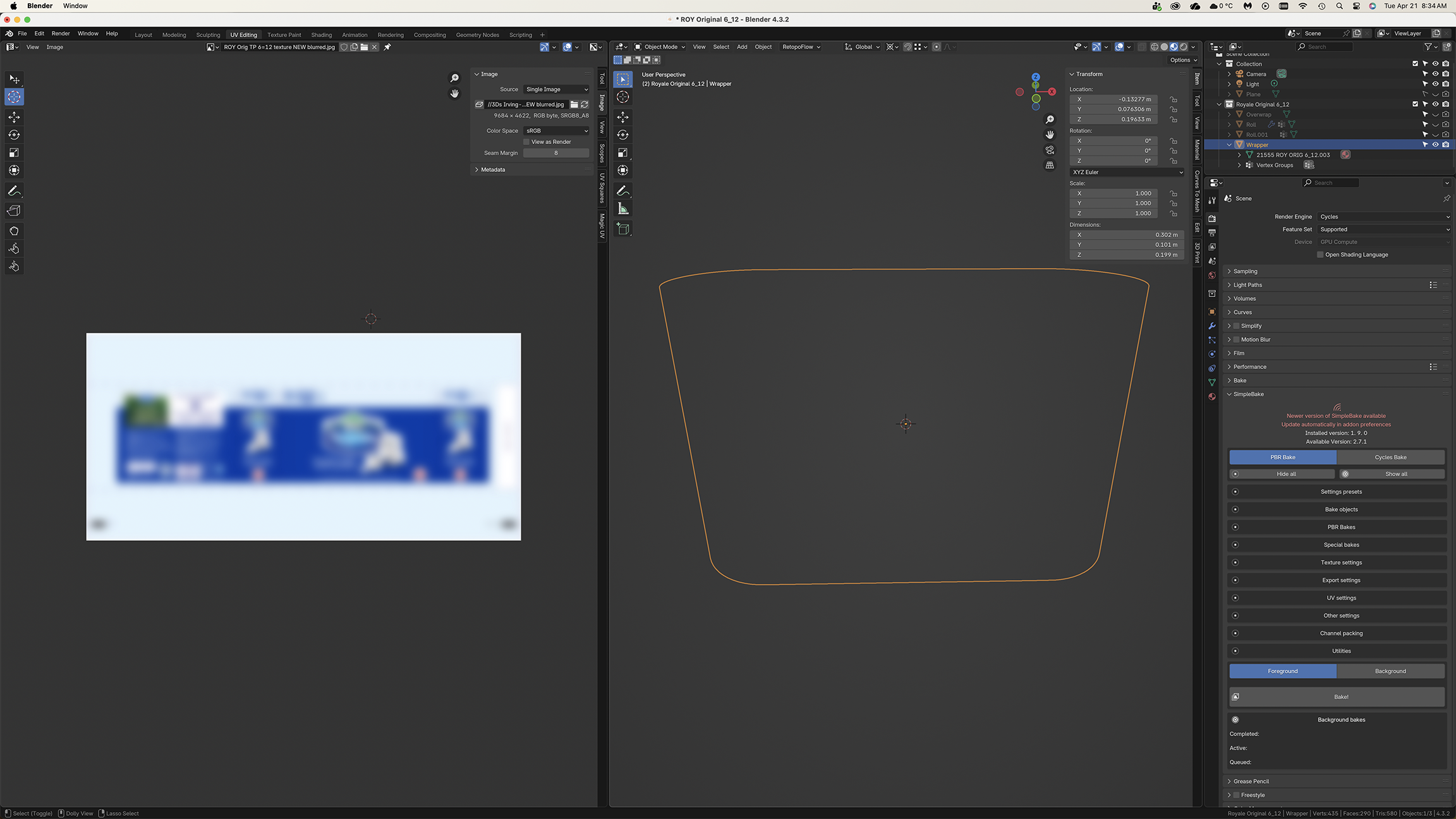 Material not displaying in UV Editing mode - Materials and Textures ...