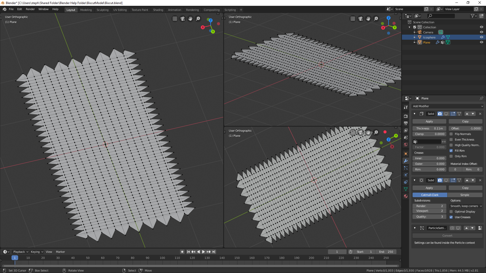 Bumpy edge of biscuit - Modeling - Blender Artists Community