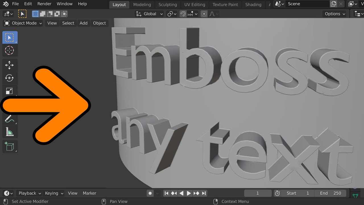 Additional Tips for 3D Text Creation