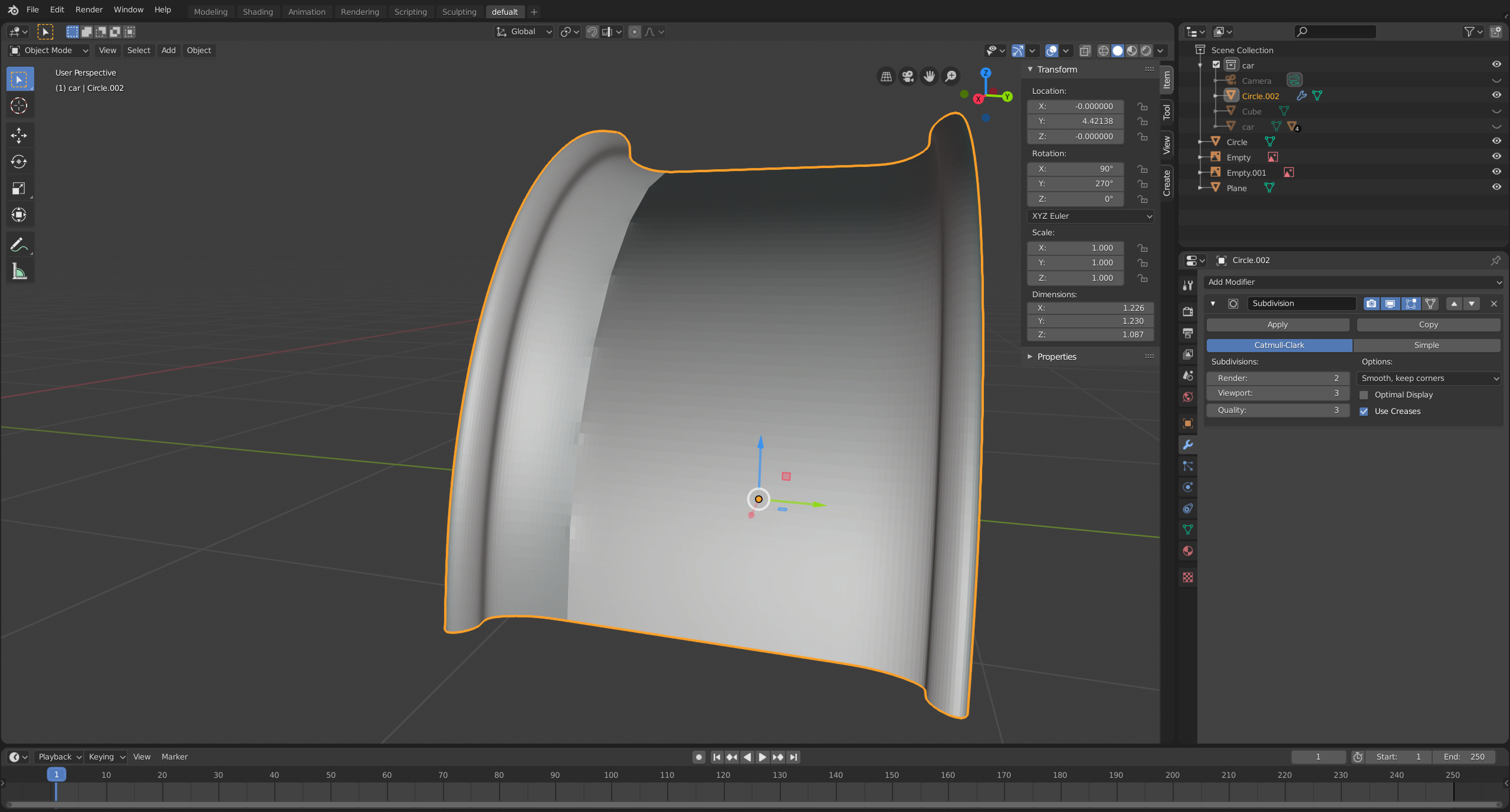 Sub surf modifier creasing issue - Technical Support - Blender Artists ...