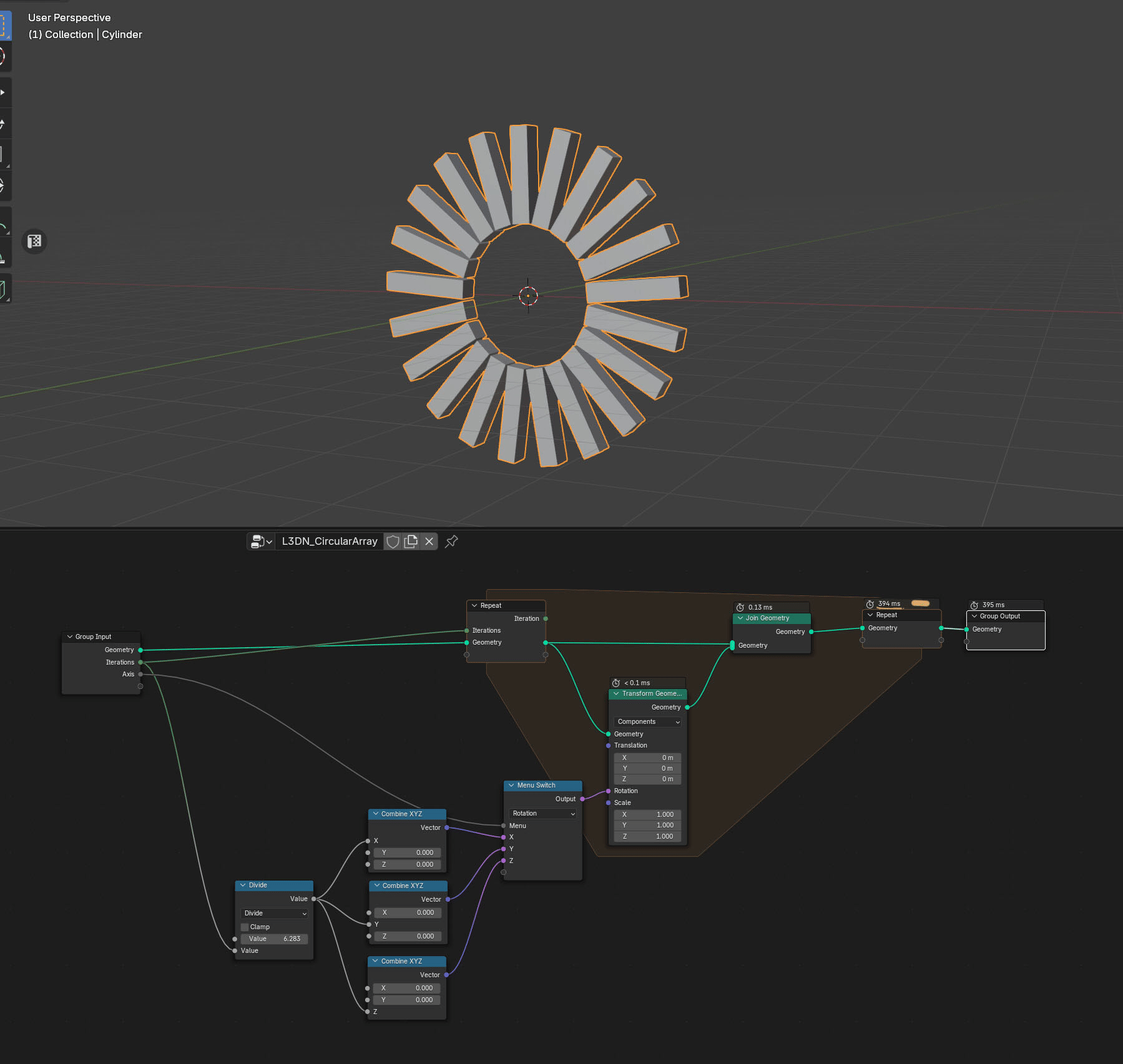 Repeat zone area super slow! - Modeling - Blender Artists Community