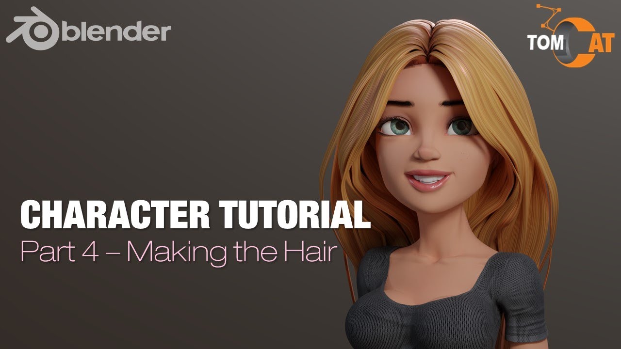 Blender Hair Tutorial: How to Create Stylish Blonde Hair Using Curves - wide 6