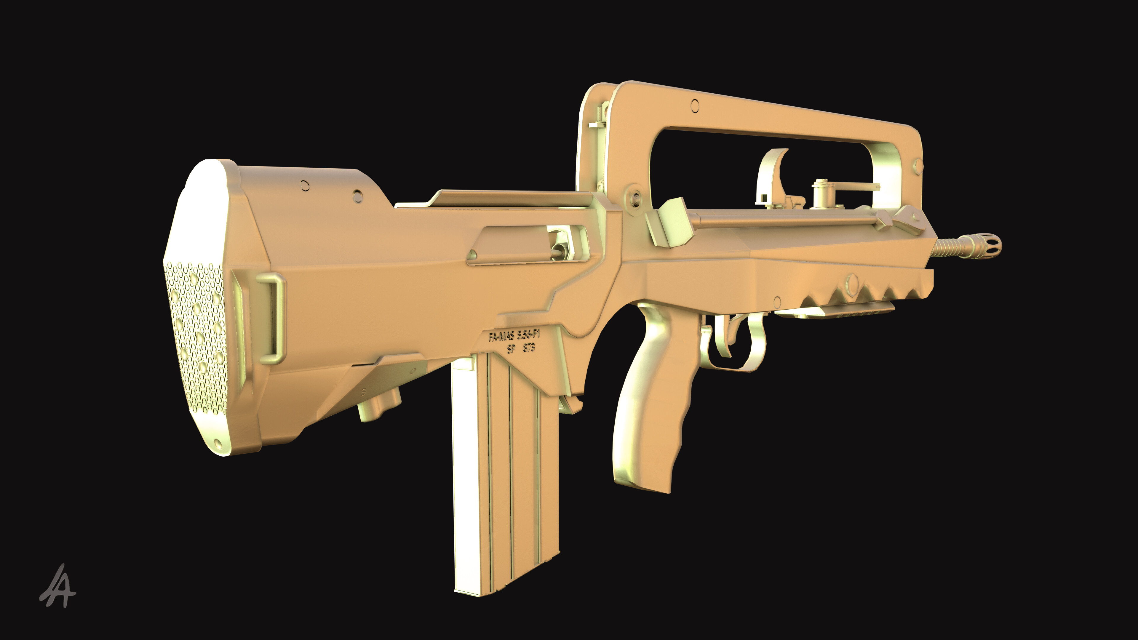 Famas Weapon - Finished Projects - Blender Artists Community