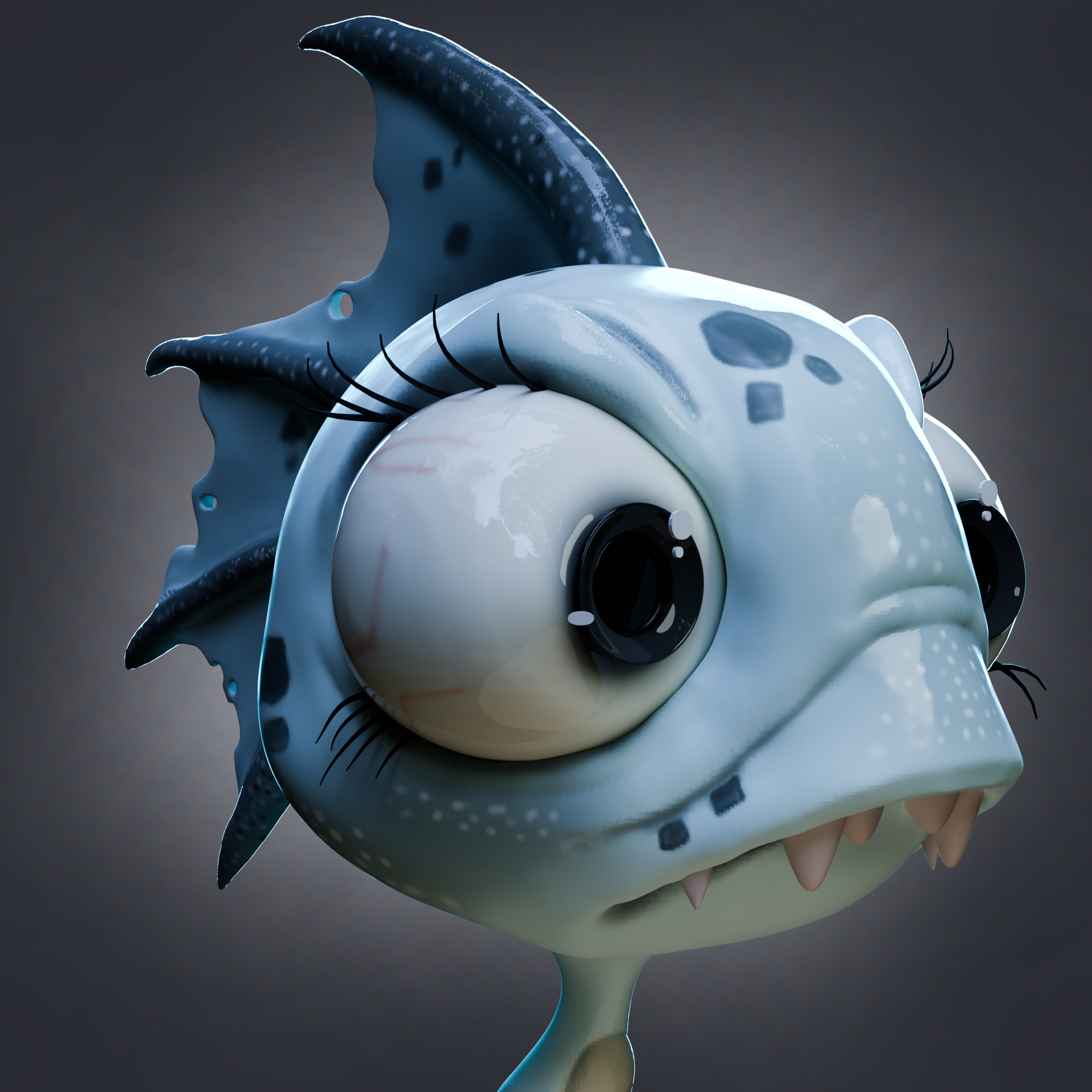 Mitch Leeuwe Cute fish girl - Finished Projects - Blender Artists
