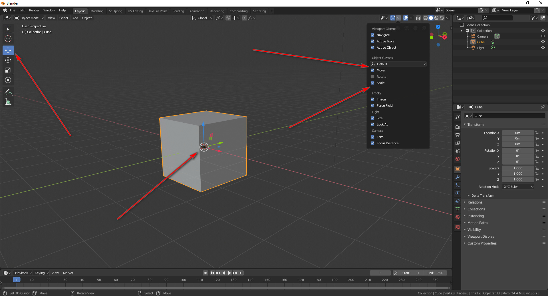 What For Those Chackers For Gizmo Option In Blender 2.8? - Modeling ...