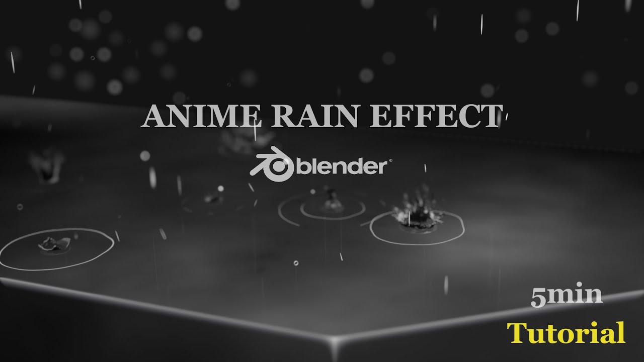 Aesthetic Anime Heavy Rain Splash GIF | GIFDB.com