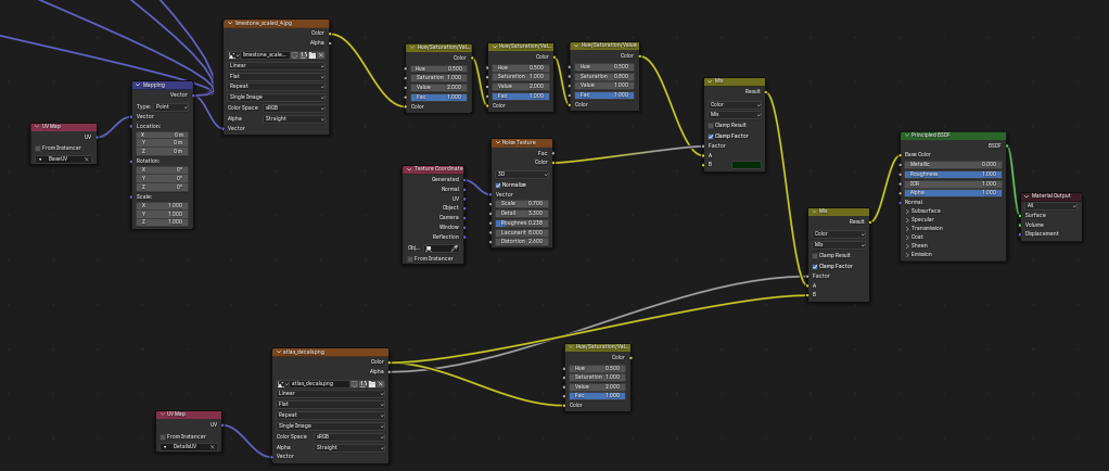Material that uses two UV maps on a mesh that uses only one ...
