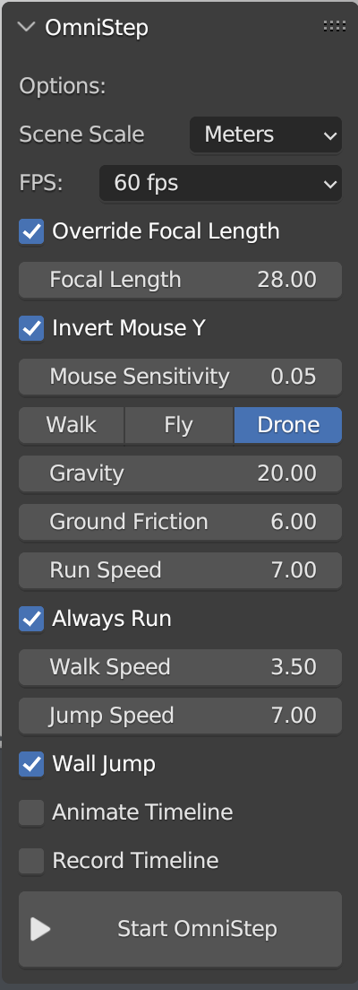 OmniStep: A First Person Controller for Blender (WIP) - Released