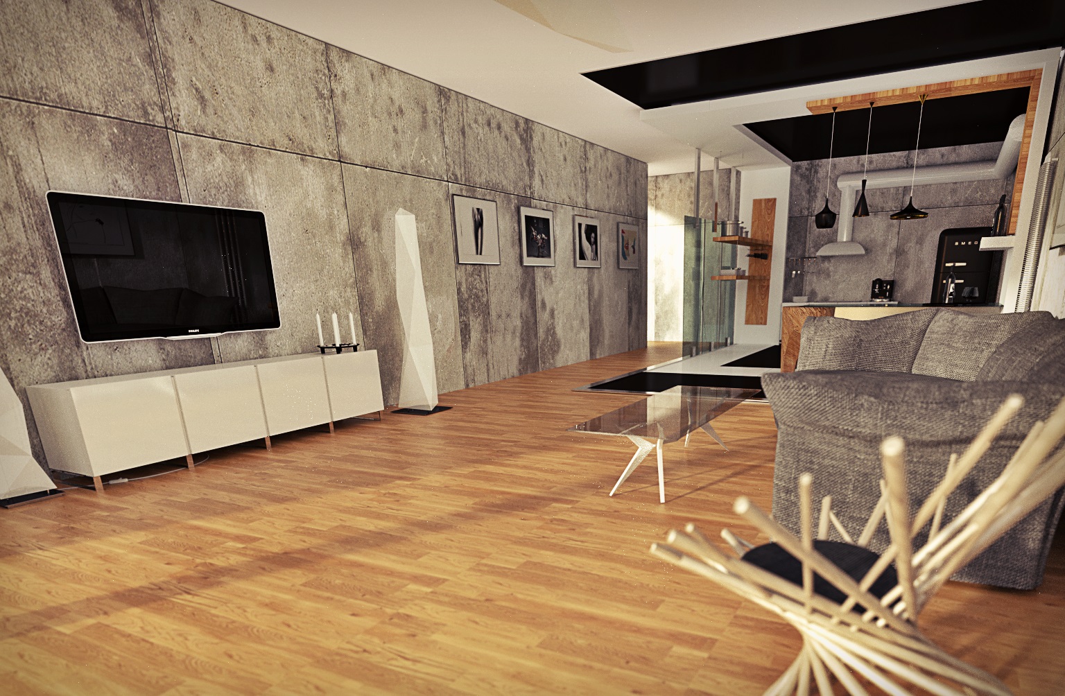 concrete inspirations :) Interior design 68m2 - Finished Projects ...