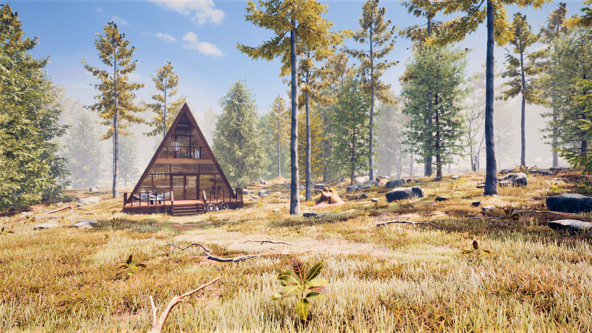 Wooden cabin in forest - Finished Projects - Blender Artists Community