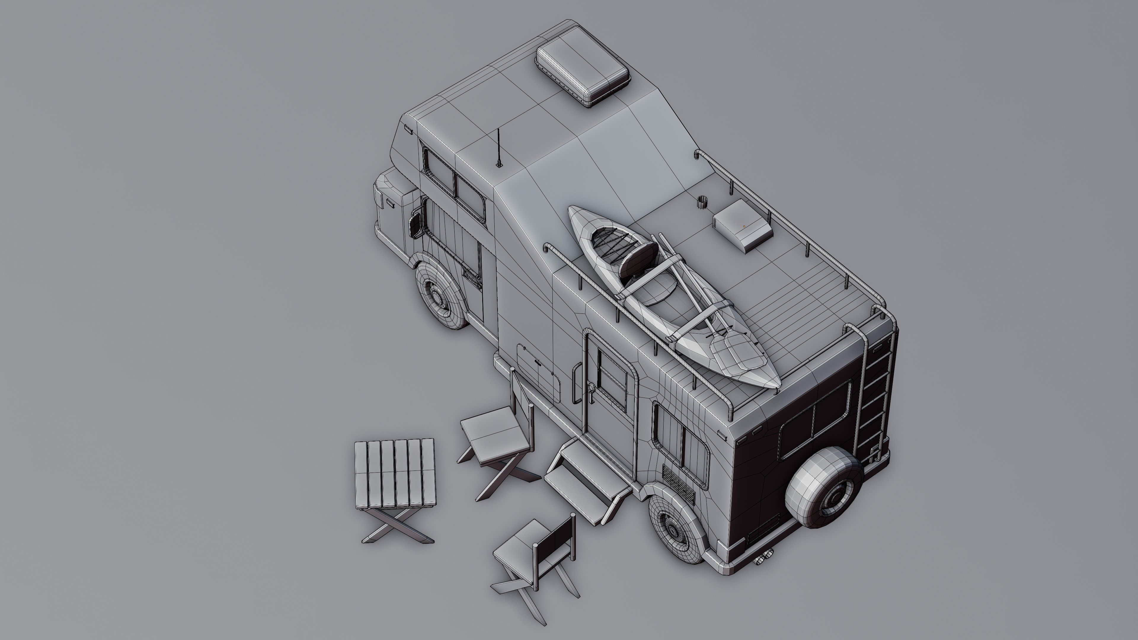 Low Poly Campervan 🚐 - Finished Projects - Blender Artists Community