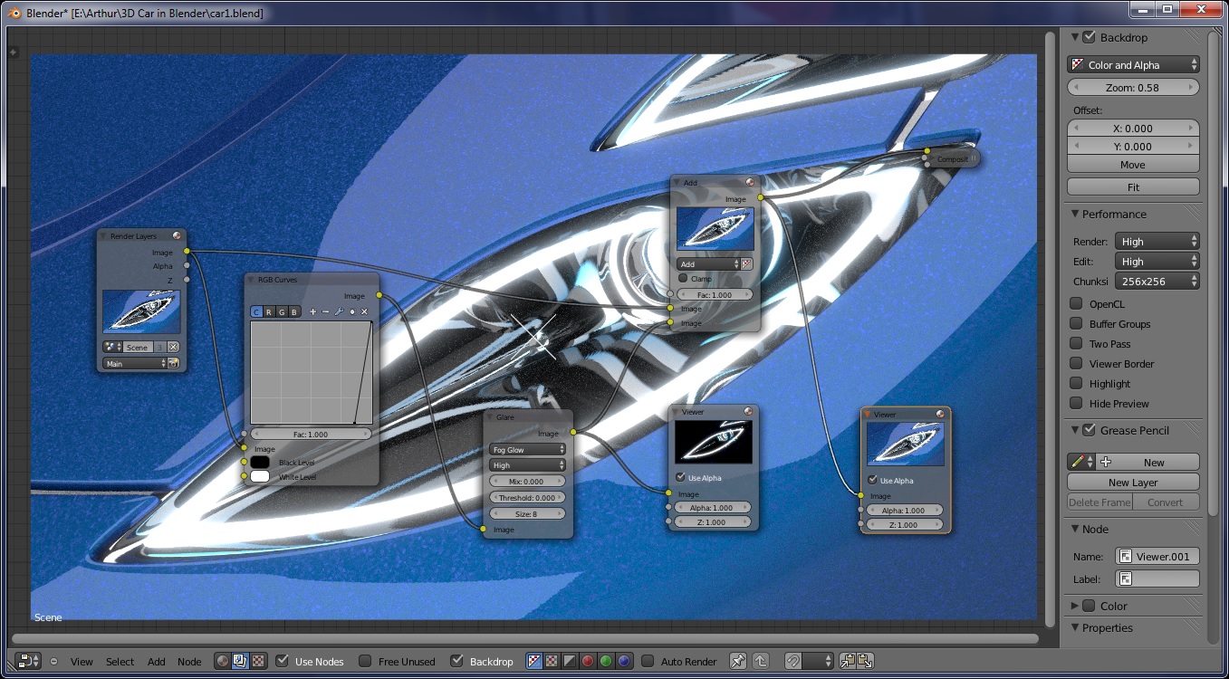 Getting a glare object inside another - Compositing and Post Processing ...