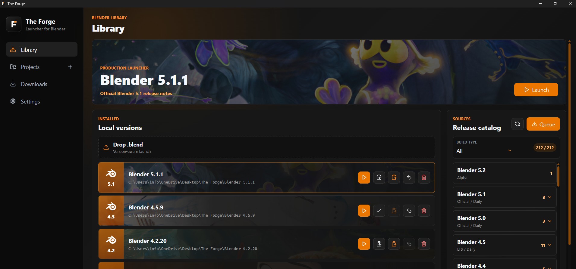 The Forge: a launcher for Blender - Released Scripts and Themes ...