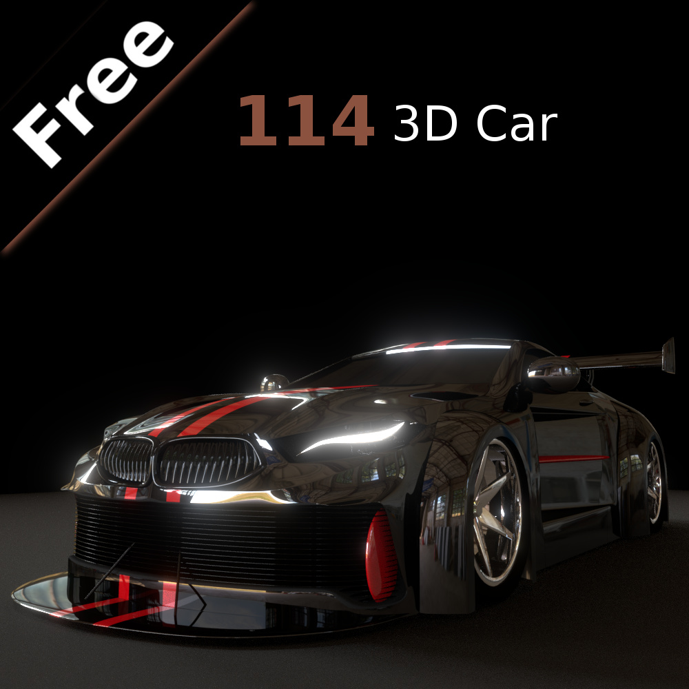 3d car blender free