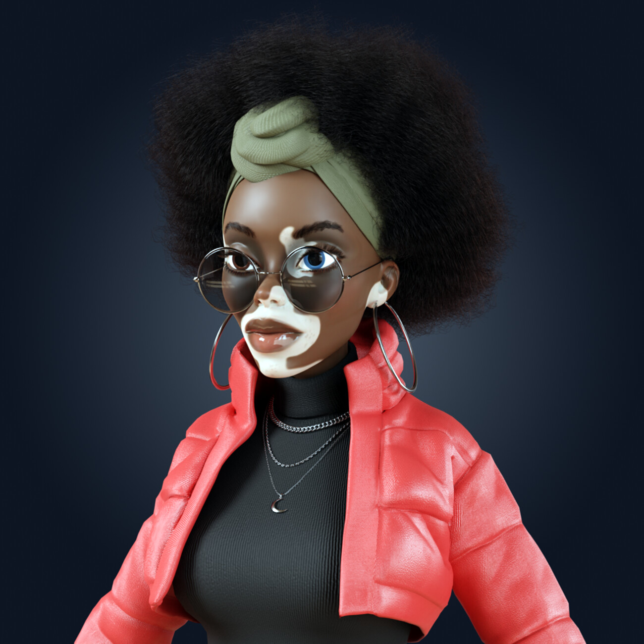 3d-stylized-black-female-character-finished-projects-blender