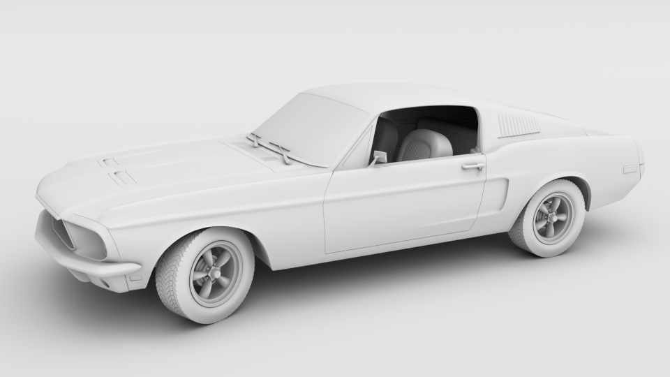 1968 Mustang GT Fastback - Finished Projects - Blender Artists Community