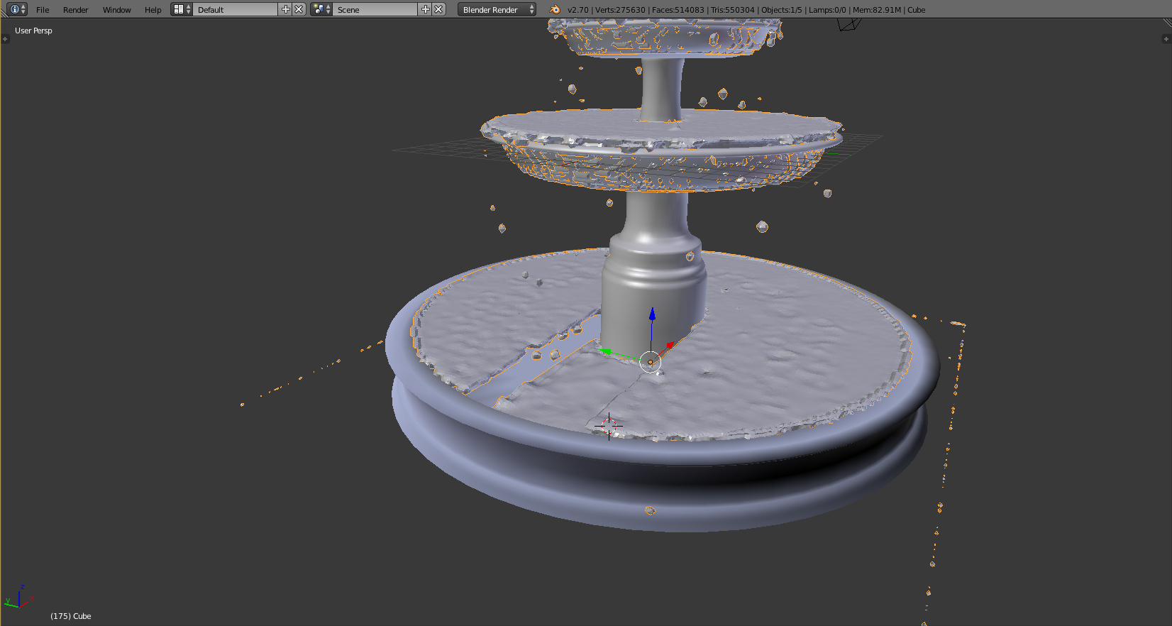 Fountain water simulation - Particles and Simulations - Blender Artists Community