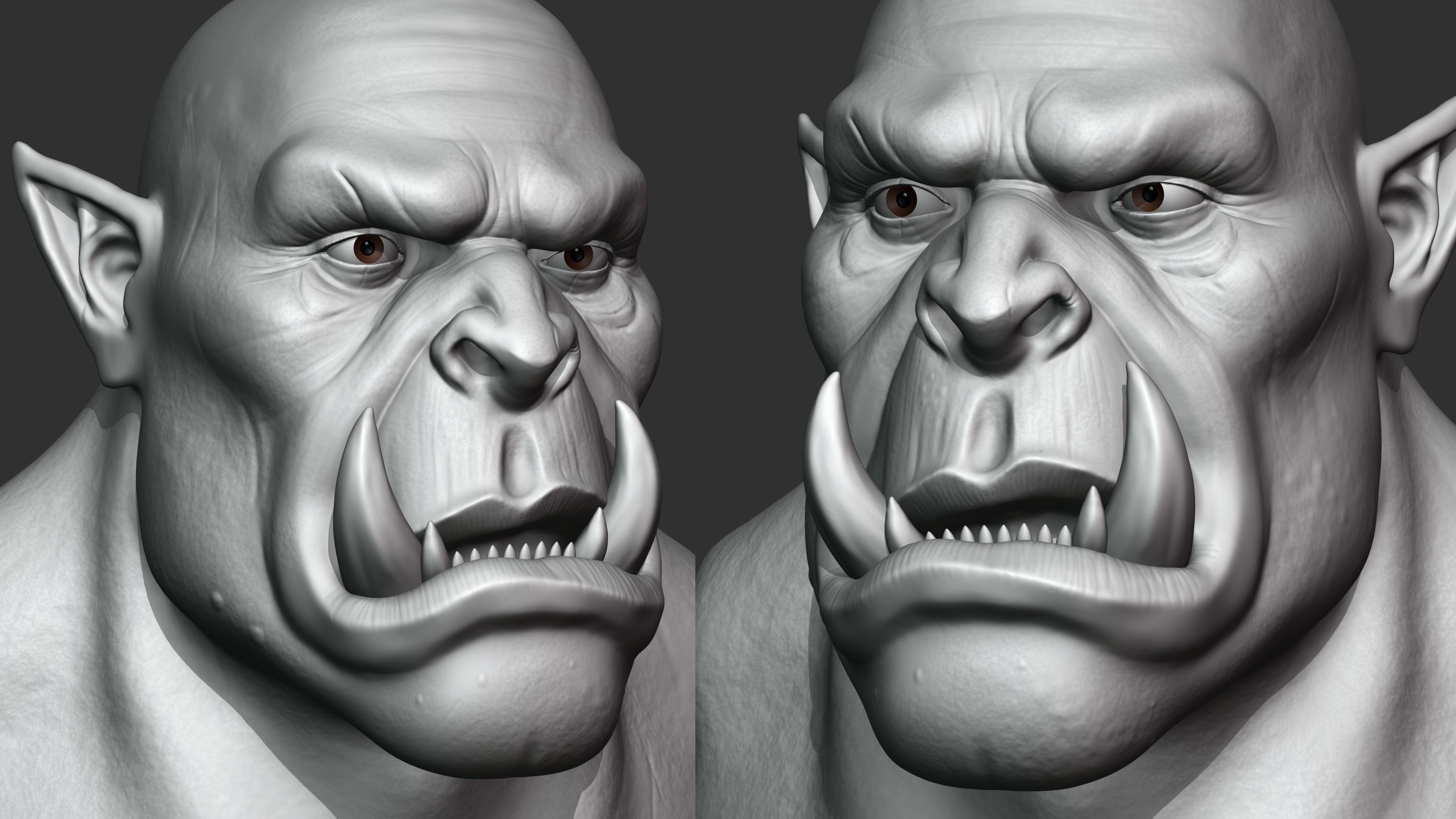 Orc Head Character Sculpt - Finished Projects - Blender Artists Community