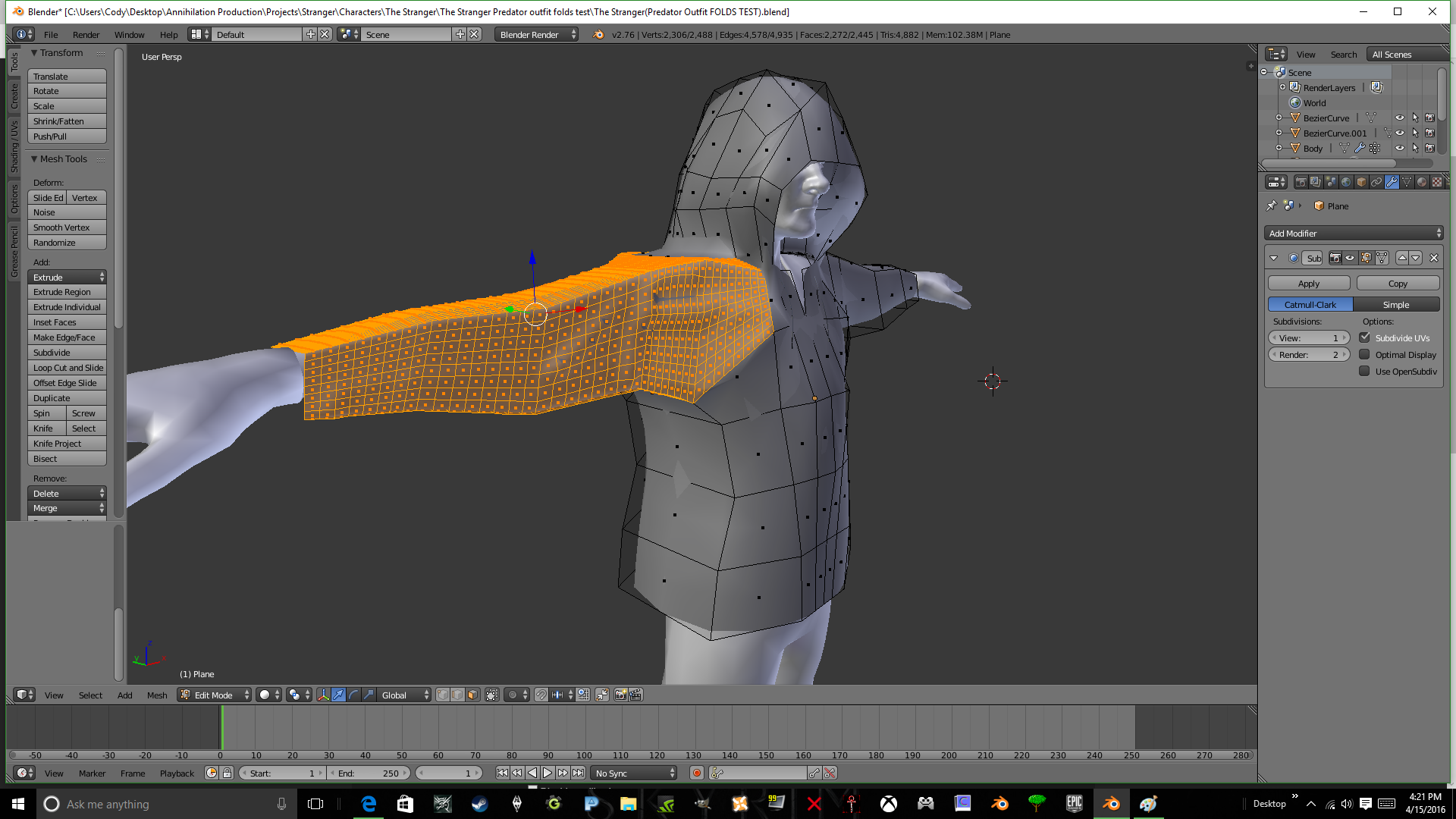 I need add vertices to this jacket Modeling Blender Artists Community
