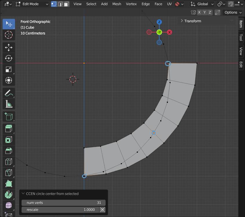 Help - looking to create a loop cut where the factor goes from -1 to +1 ...