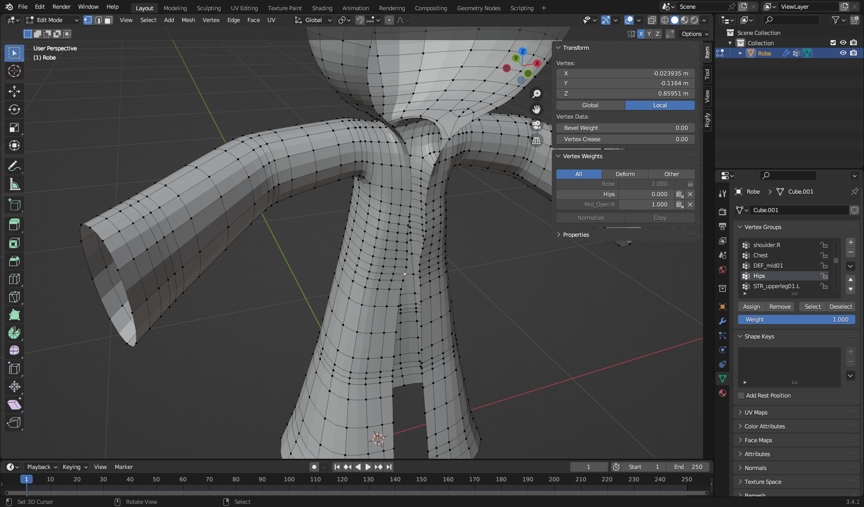 Vertex groups and weight painting issues - Animation and Rigging ...