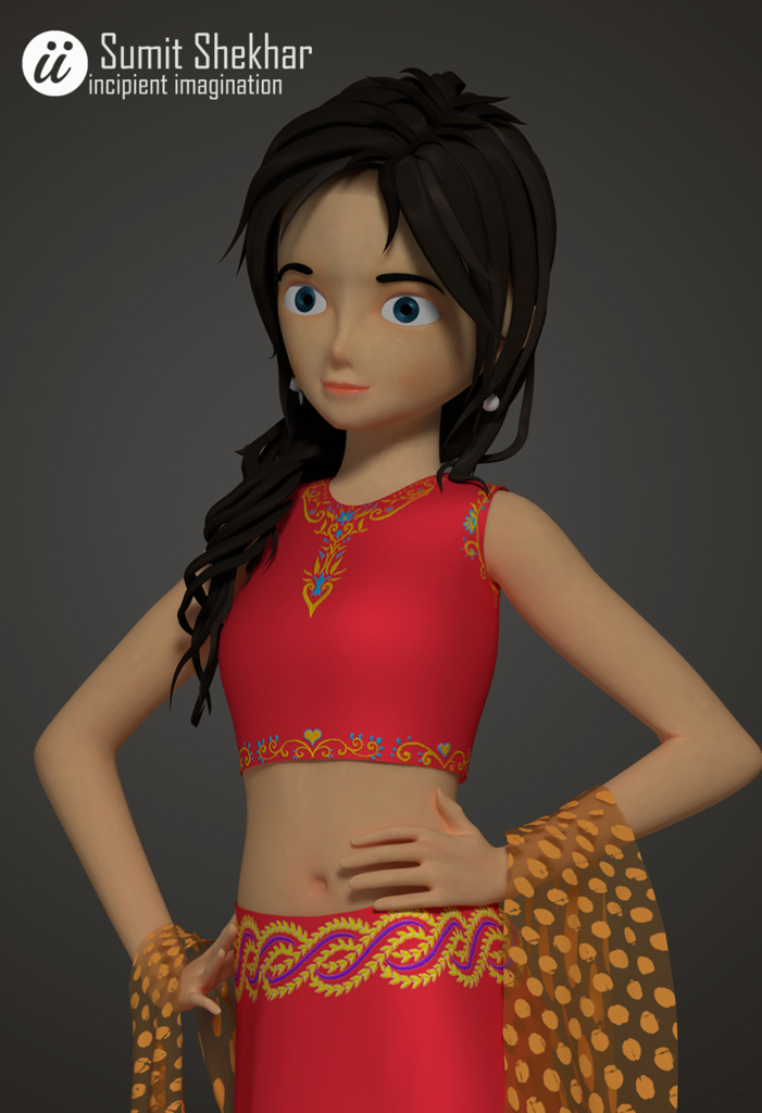 Indian woman - Finished Projects - Blender Artists Community