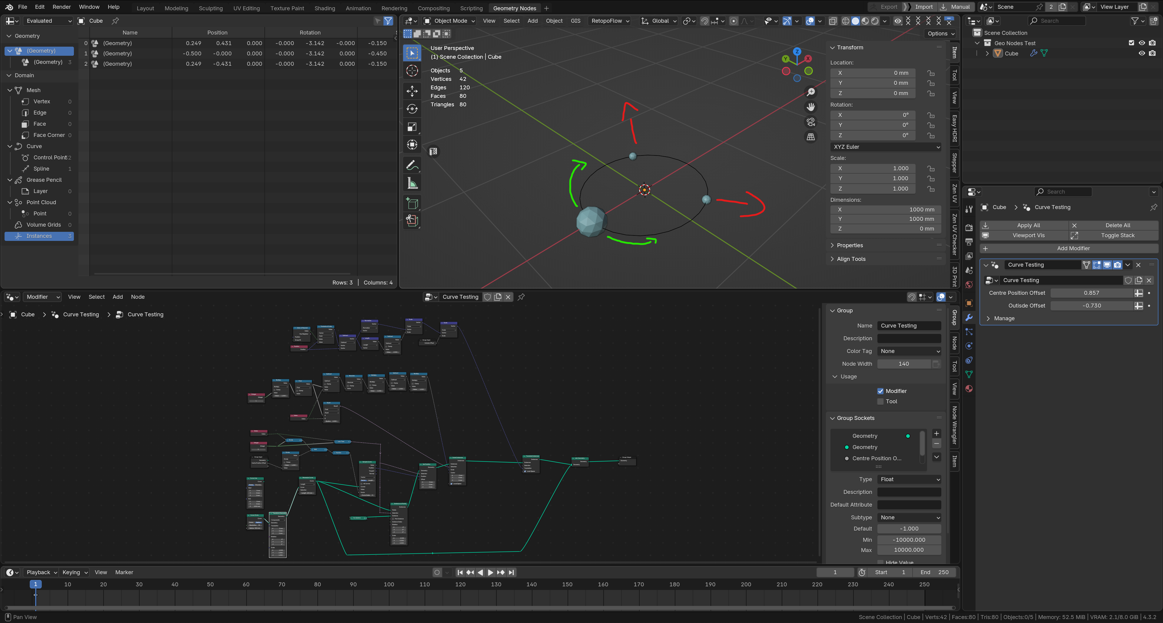How to push instances around a curve using an offset - Modeling ...