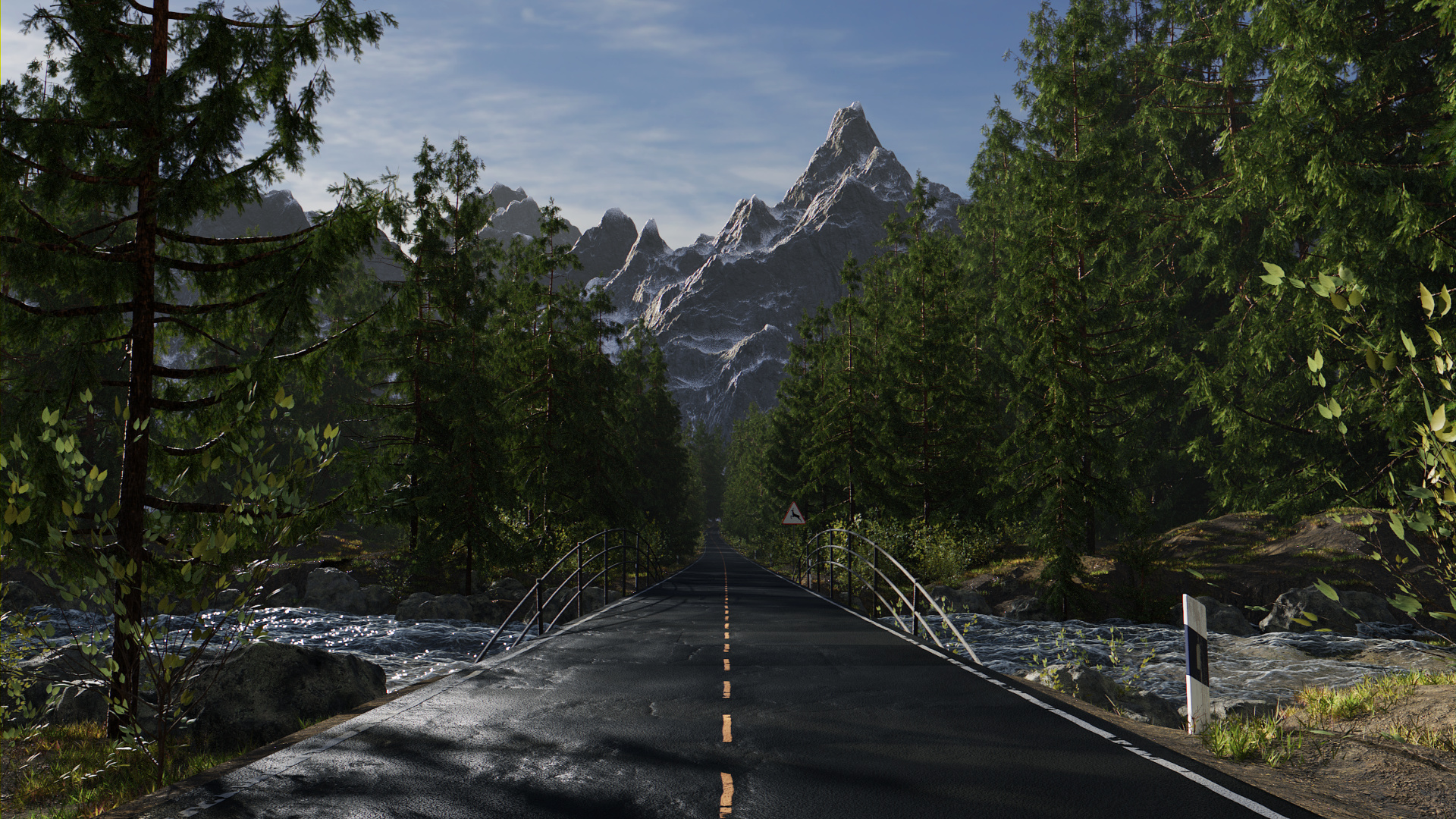 Forest Road Finished Projects Blender Artists Community