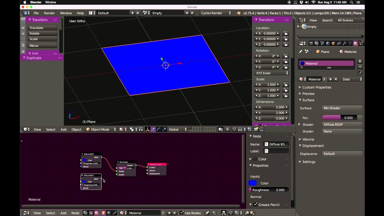 Double sided faces in Blender 2.71 - Materials and Textures - Blender ...
