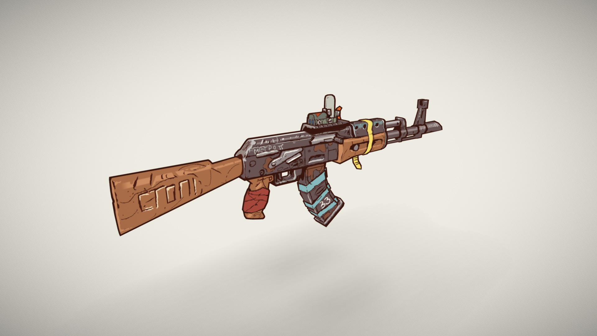 Stylized Rifle Finished Projects Blender Artists Community