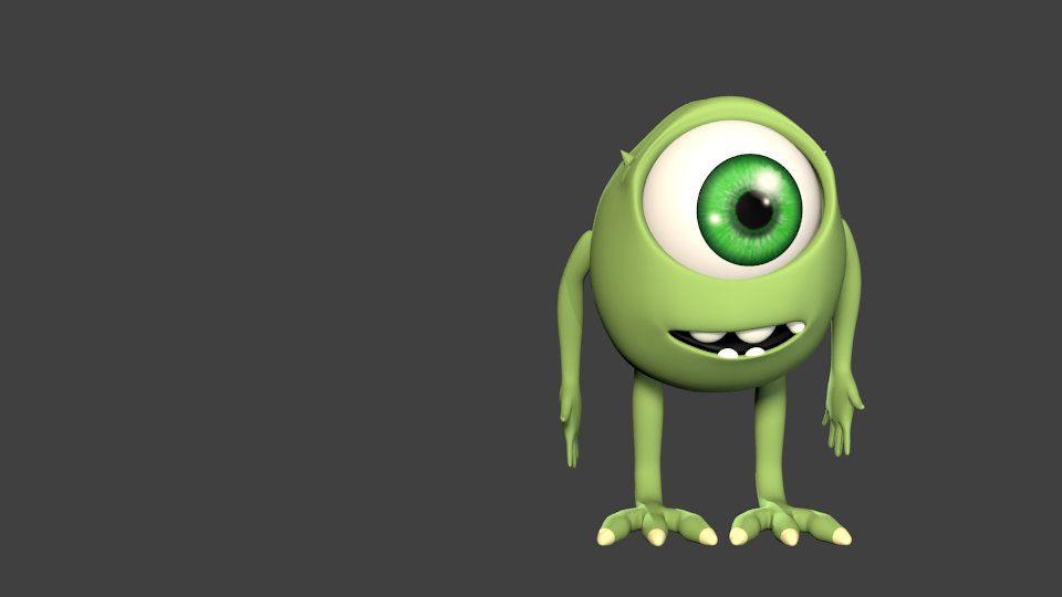 Mike Wazowski's Cousin - Finished Projects - Blender Artists Community