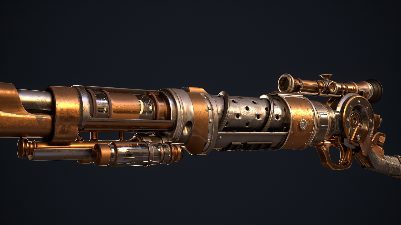 Steampunk Rifle and Lantern - Finished Projects - Blender Artists Community