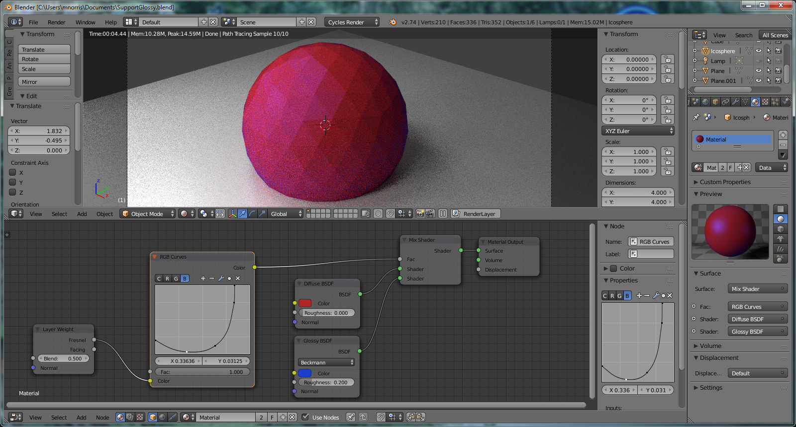 How To Add Gloss - Materials And Textures - Blender Artists Community