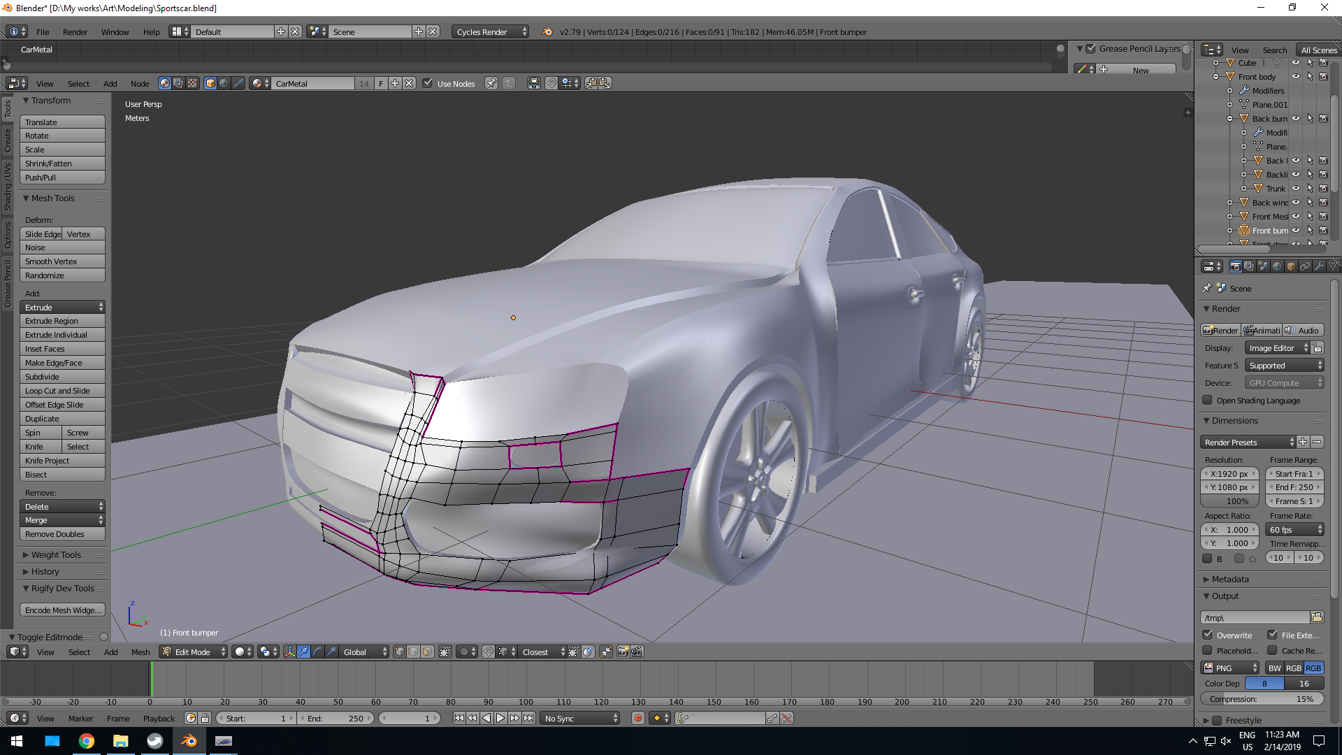 Odd creasing in hard surface model - Modeling - Blender Artists Community