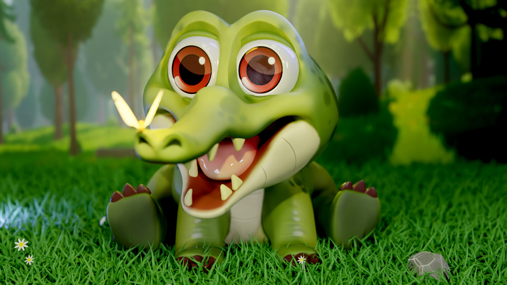 Little crocodile 3D - Finished Projects - Blender Artists Community
