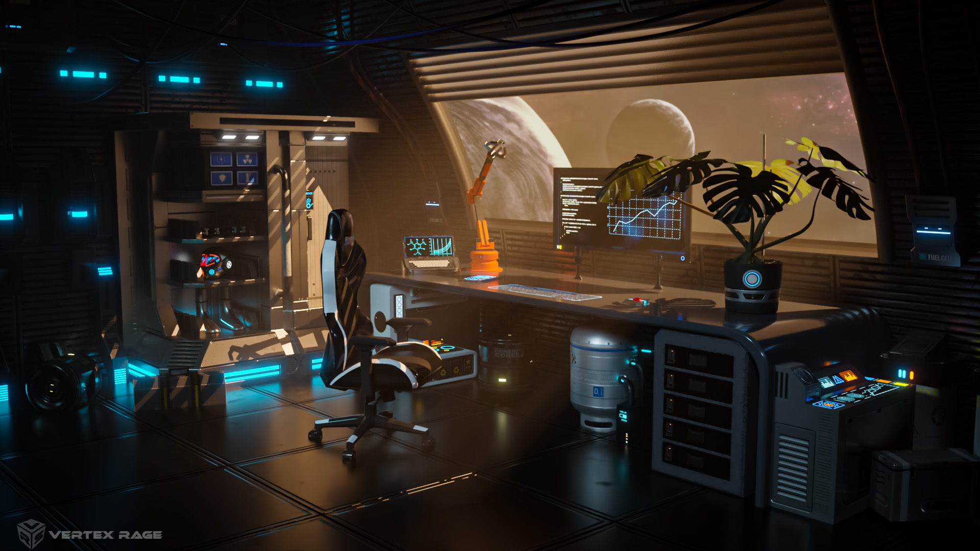 Scifi Space Station Office Environment Finished Projects Blender Scifi Space Station Office Environment Finished Projects Blender