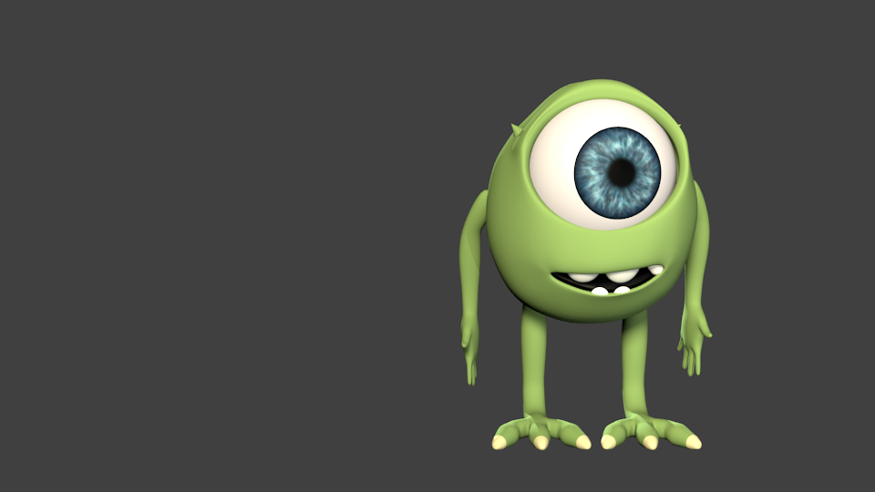 Mike Wazowski - Finished Projects - Blender Artists Community