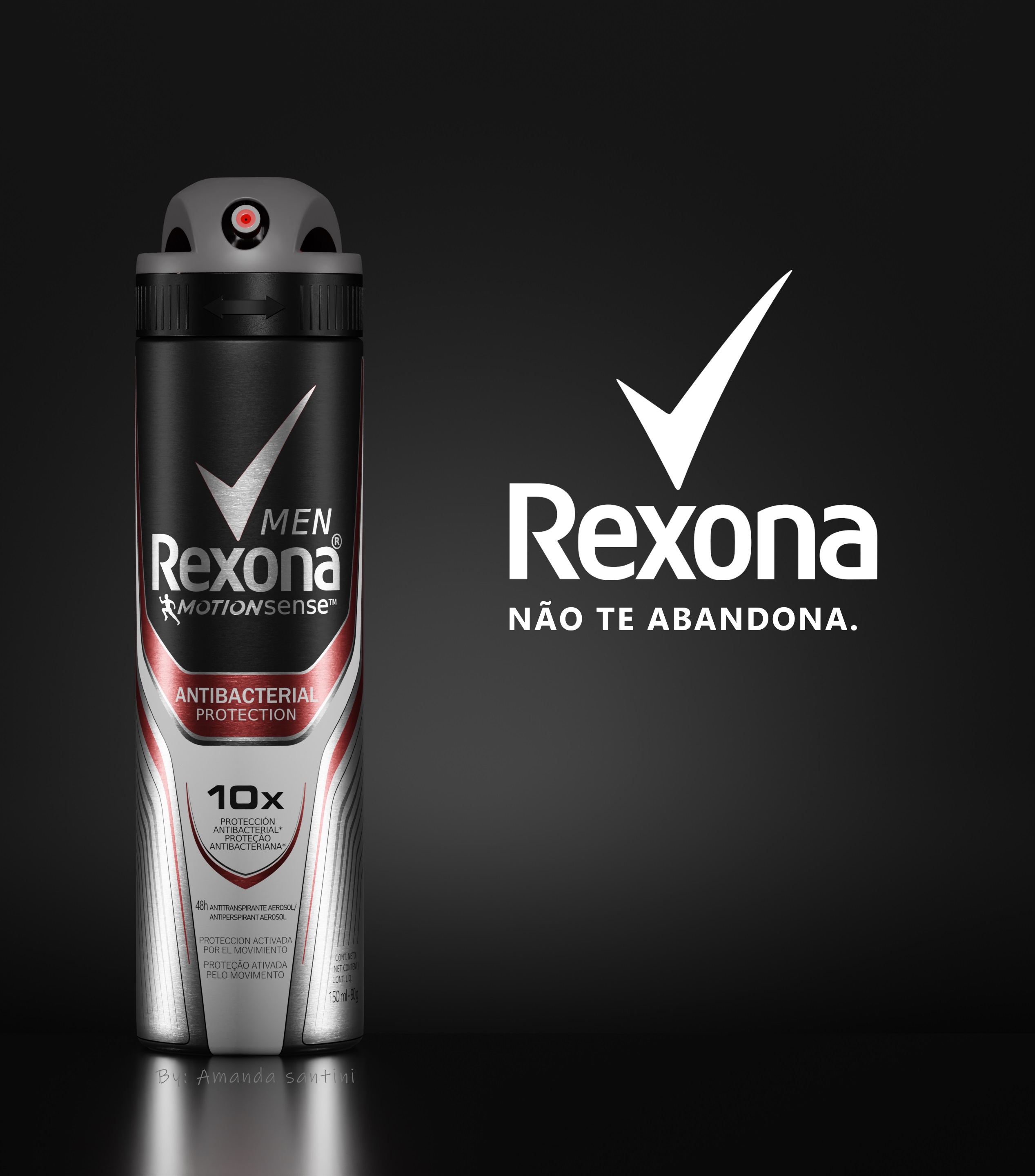 Desodorante Rexona Aero 150ml Men Antibacterial Protection