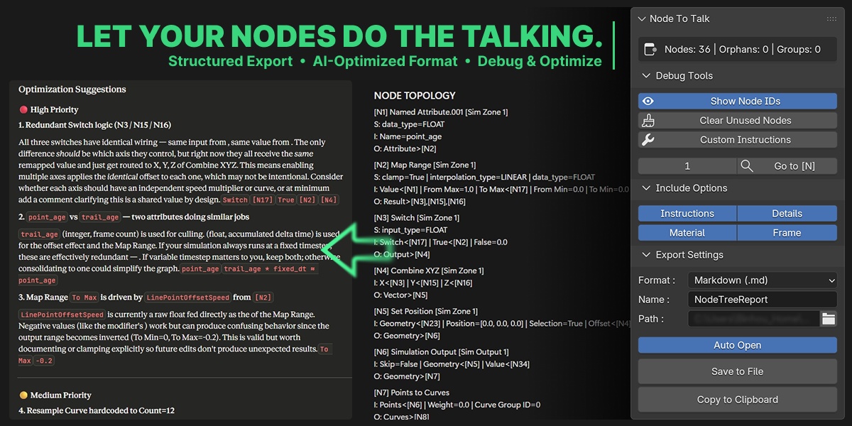 Nodef Tee Node To Talk — Let AI actually read your node tree - Released Scripts ...