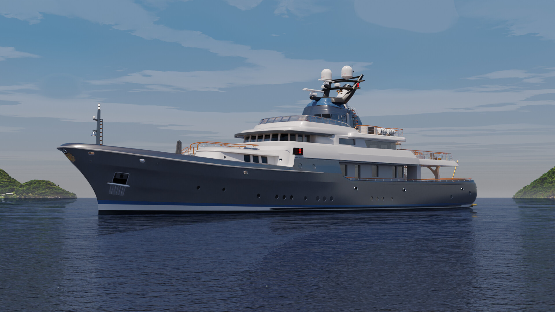 Yacth model 57 mt - Finished Projects - Blender Artists Community