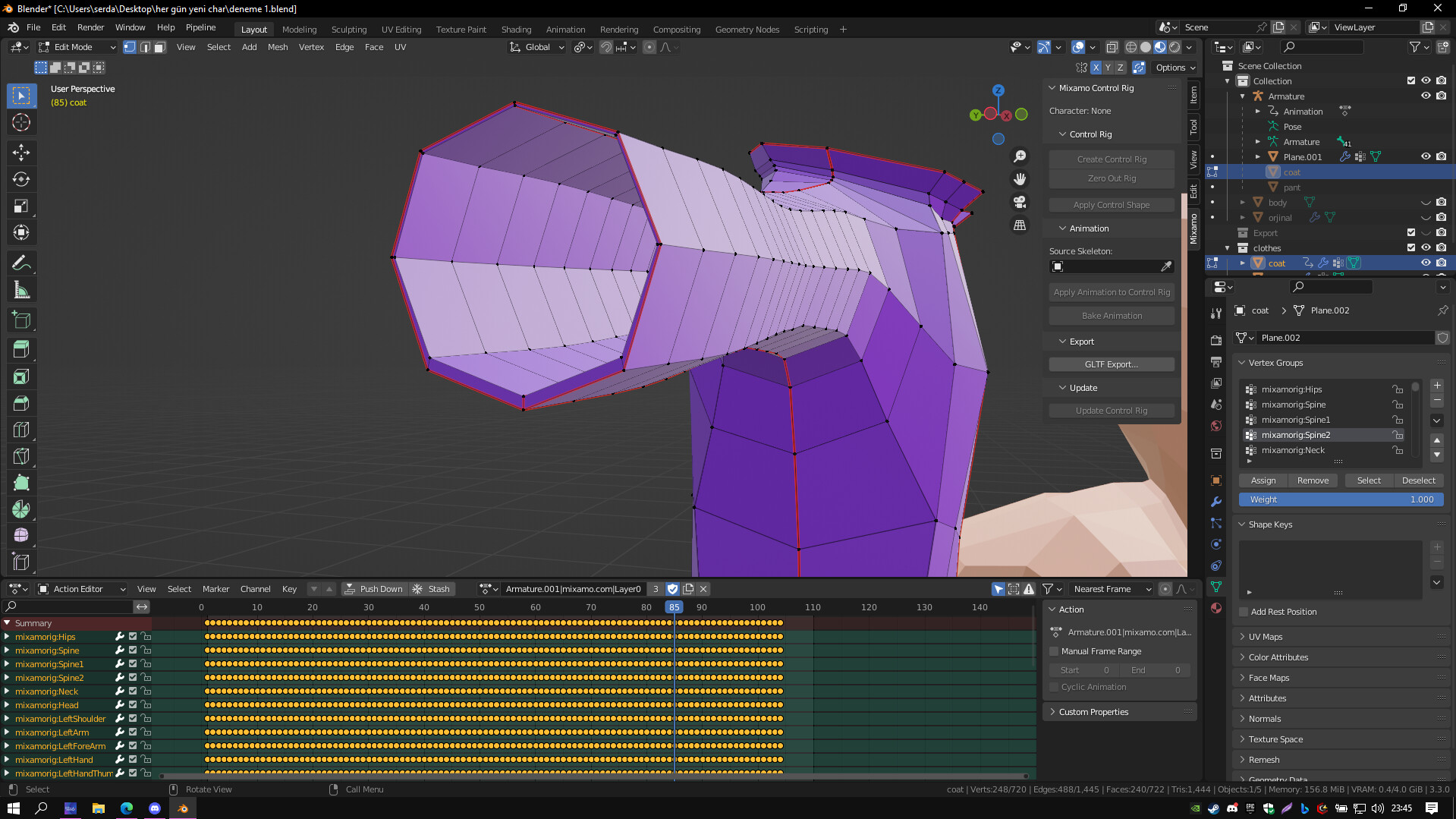After parenting cloth - Animation and Rigging - Blender Artists Community