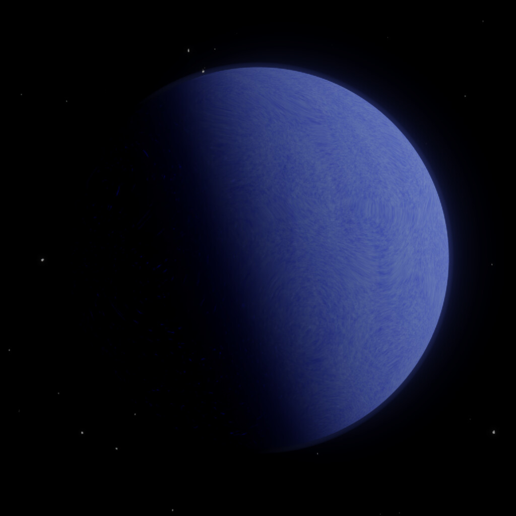 Alien Gas Giant with Glowing Clouds at Night. Cycles + OSL ...