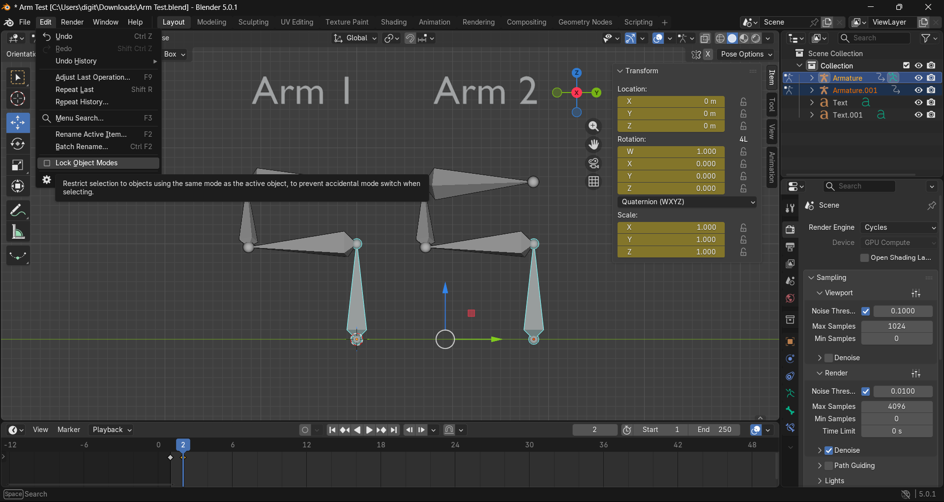 [SOLVED] Pose mode Issues in Blender 5.01 - Animation and Rigging ...