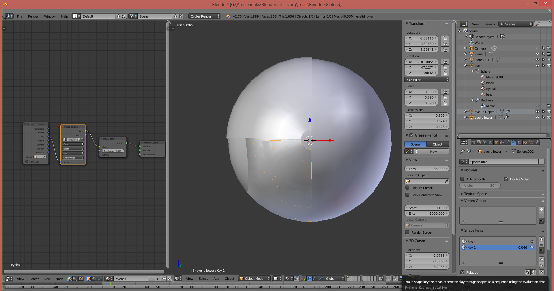 Eyelids and shape keys - Modeling - Blender Artists Community