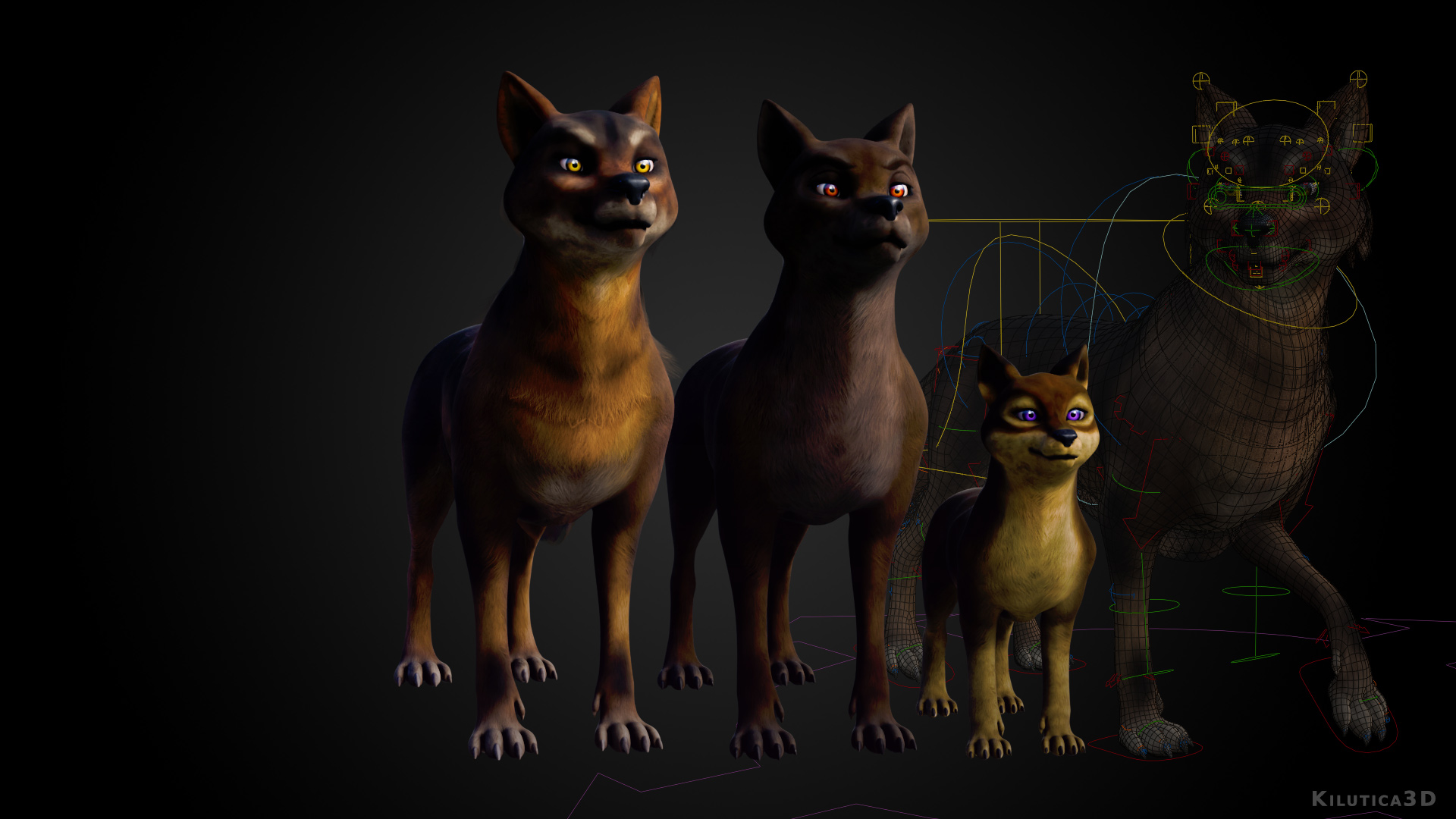 Wolf Family - Finished Projects - Blender Artists Community
