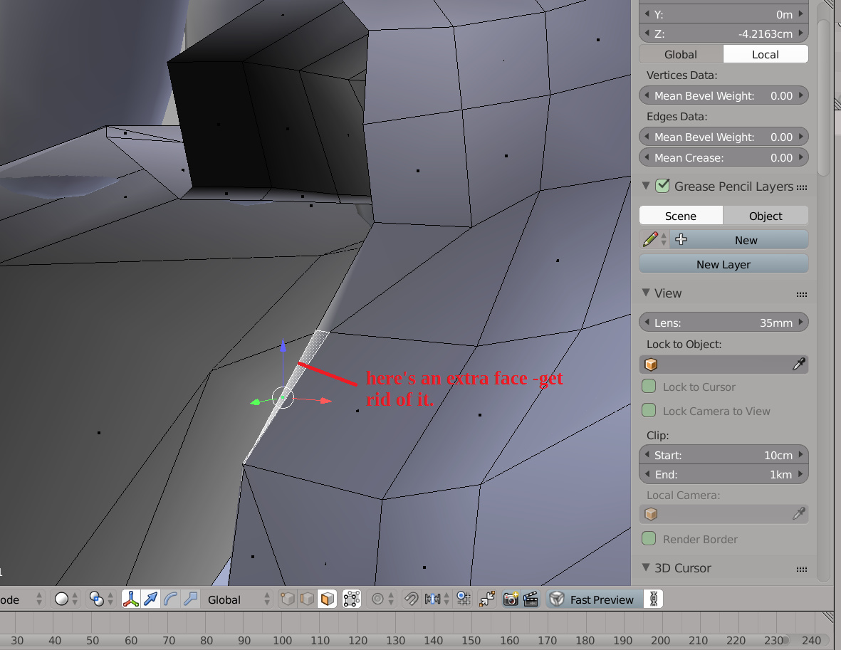 Can't get rid of the crease due to modifiers - Modeling - Blender ...