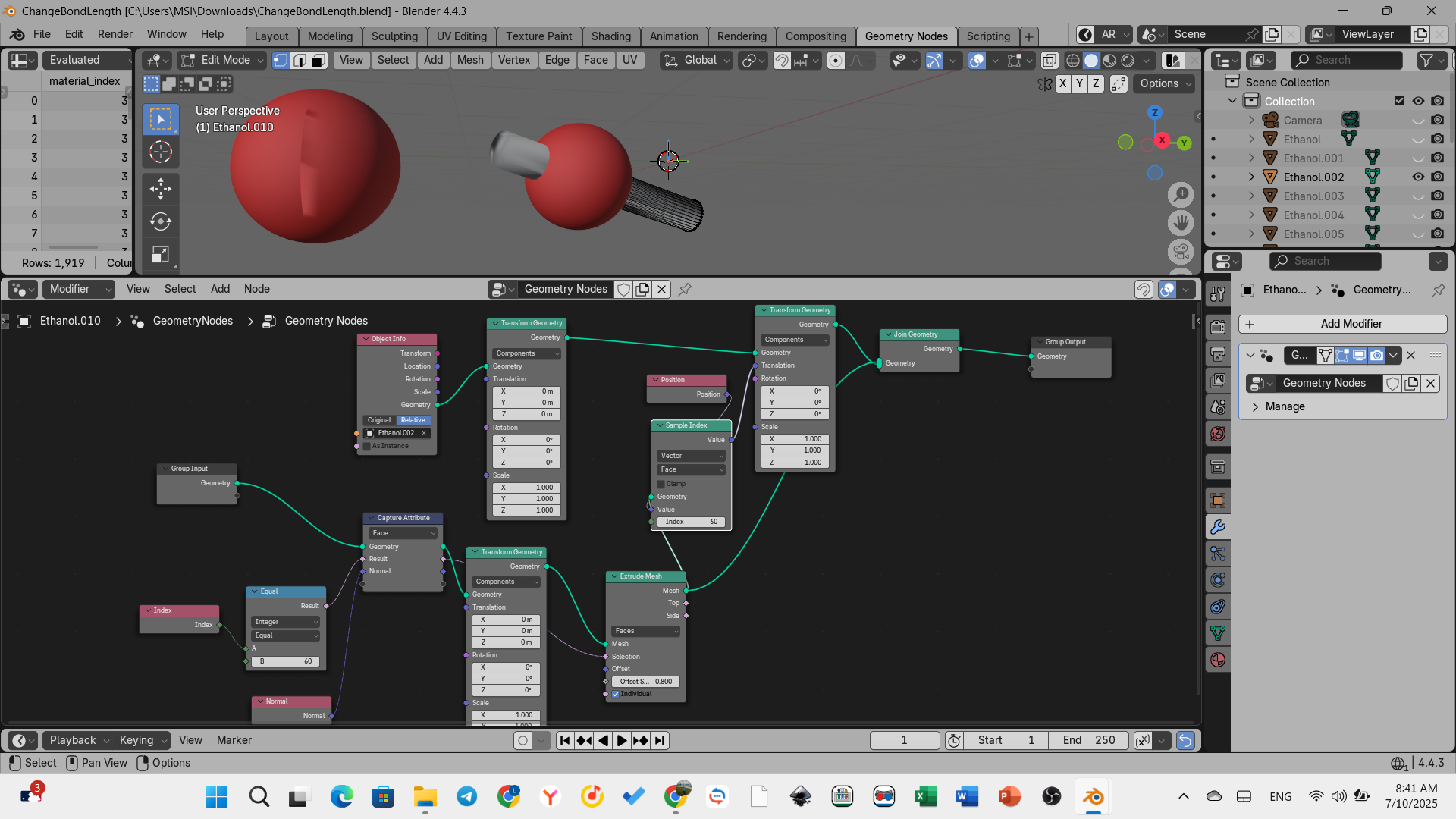 How to make objects follow/move using geometry node when another object ...