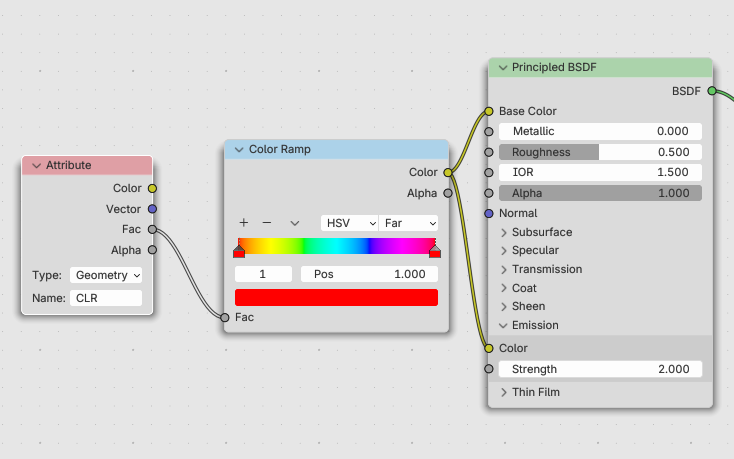 Using geometry node value to drive color in shader - Materials and ...