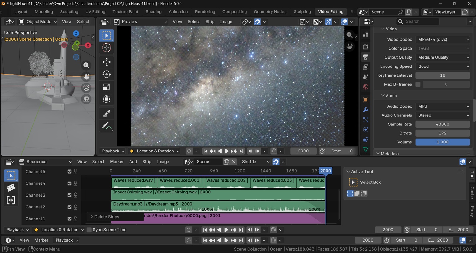 Blender 5: Video Output No Audio - Compositing and Post Processing ...